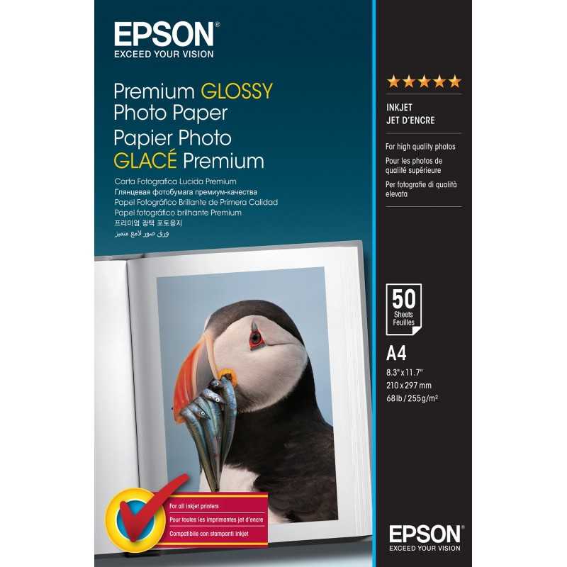 rok organiseren Bende Epson Premium glossy photo paper inktjet 225g/m2 A4 50 sheet | Foto-Groep